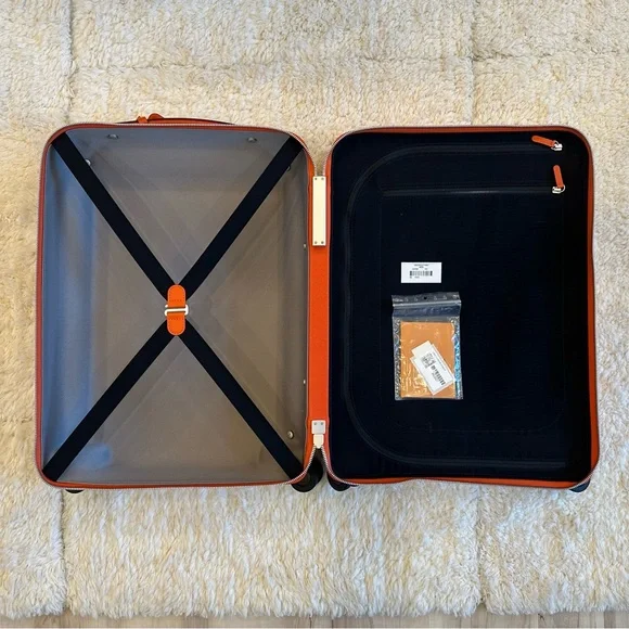 Orange Louis Vuitton Horizon 55 Rolling Suitcase - Picture 10 of 16